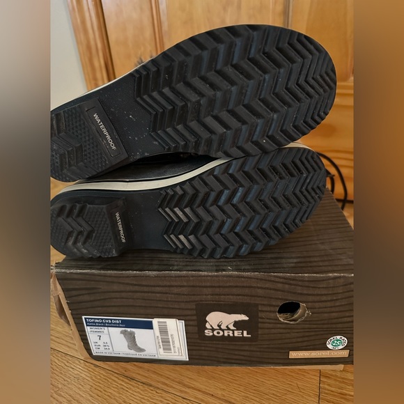 SOREL Tofino Waterproof Winter Snow Boots Gray / Black  Women's Size 7 - Picture 3 of 7